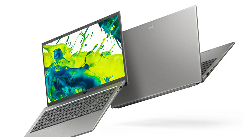 Acer Aspire Go 15 laptop on a white background