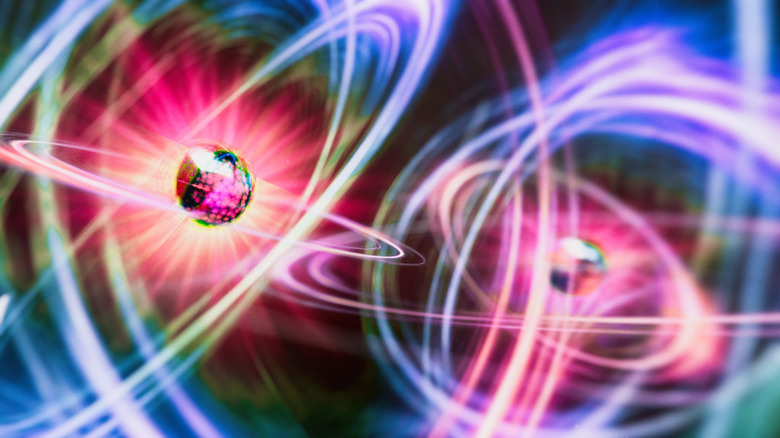 Artistic rendition of quantum entanglement