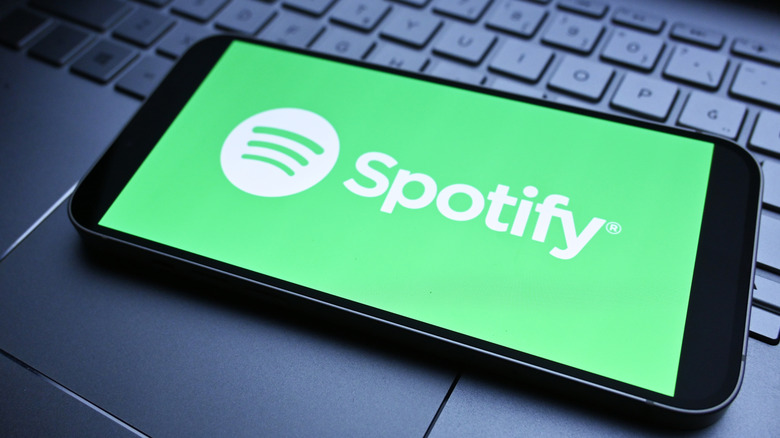 Spotify logo on a smarpthone