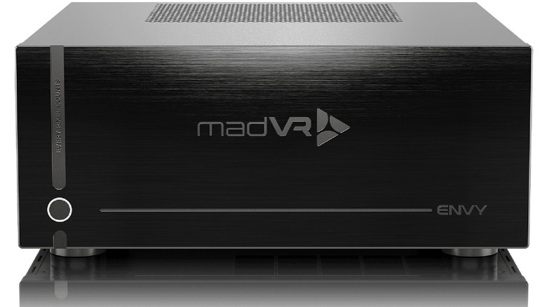 The madVR Envy Extreme MK3 video processor on a white background