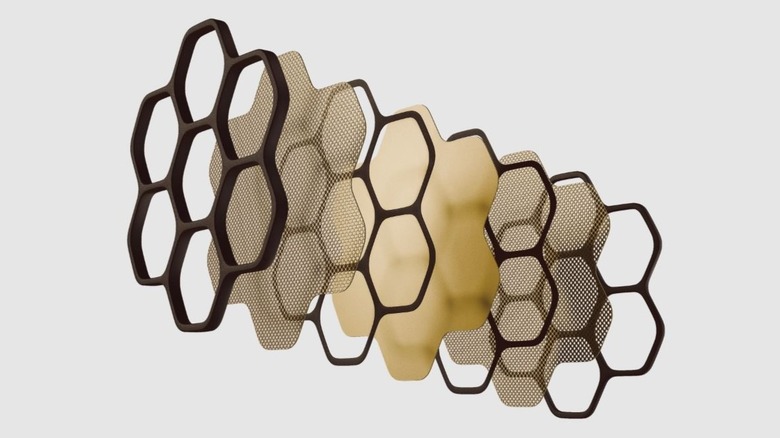 Warwick Acoustics next-gen speaker, a flat-panel design, is depicted.