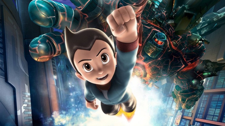 Astro Boy flying in 