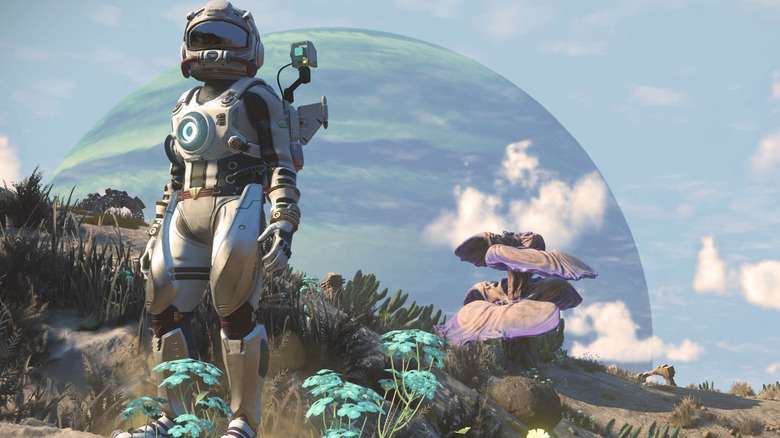 gameplay still of No Man's Sky on Apple device