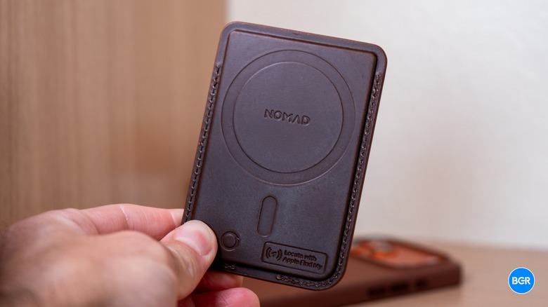 Back of a Nomad Leather Mag Wallet