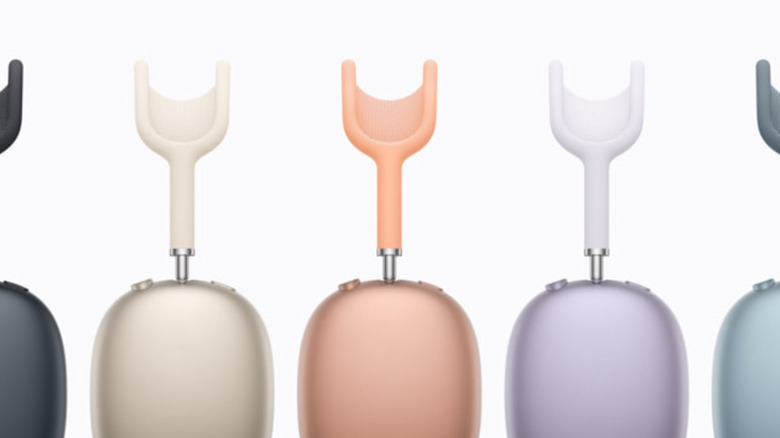 The five color options for the Apple AirPods Max 2.