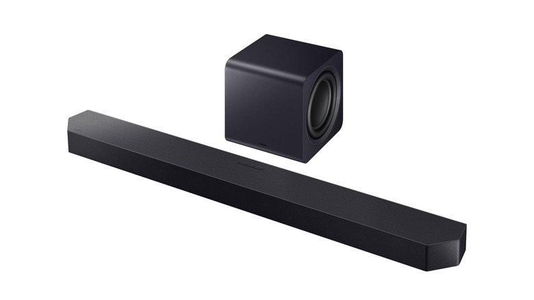 The Samsung HW-Q900F Soundbar.