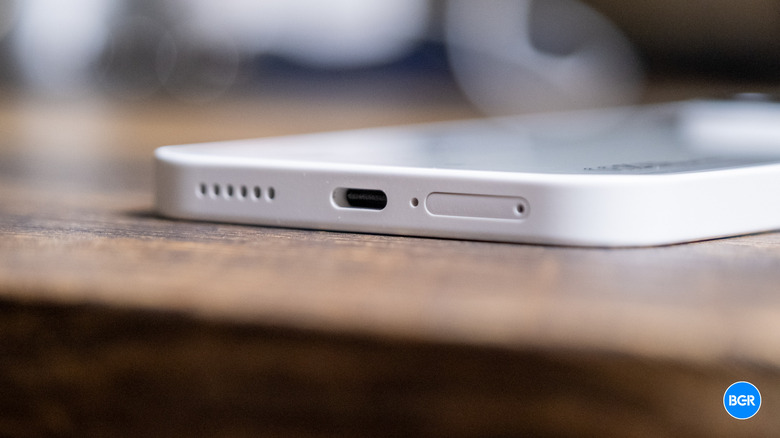 USB-C port on the Nothing Phone (4a)