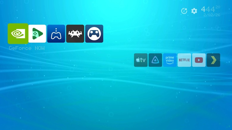 Projectivity Launcher with app icons