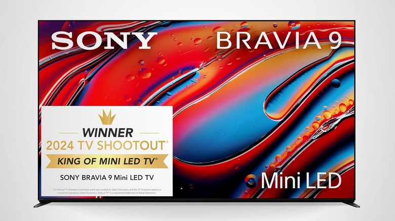 The Sony Bravia 9 Series QLED on a white background