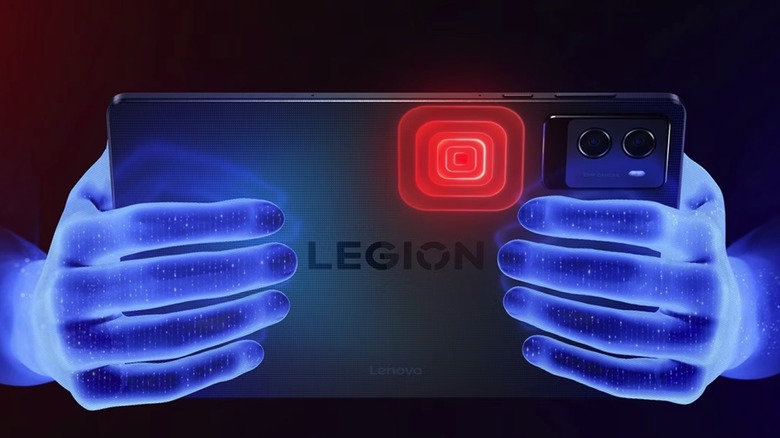Rear view of the Lenovo Legion Tab Gen 3 tablet with focus on the vapor chamber's location