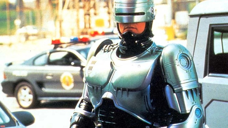 RoboCop on the streets of Old Detroit
