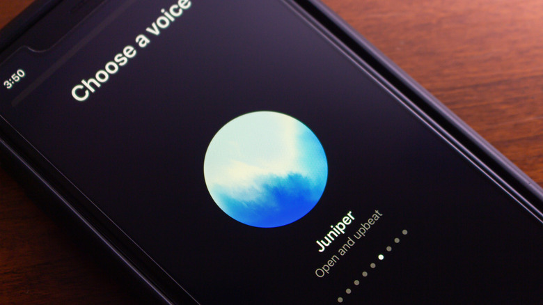 setting up chatgpt voice profile in the app