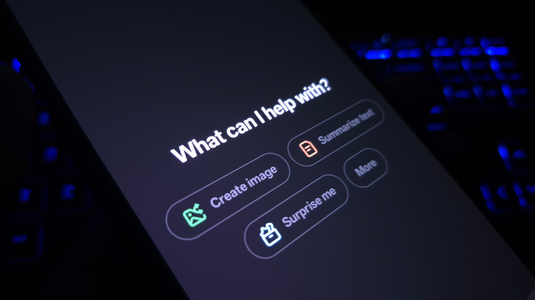 ChatGPT open on smartphone
