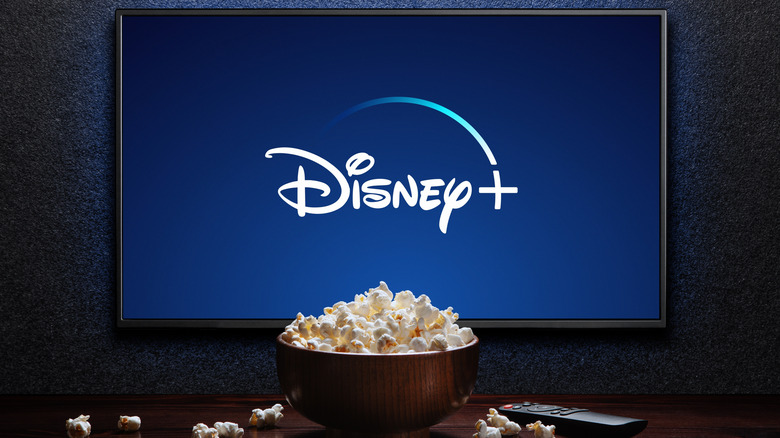 Disney+ logo on a TV