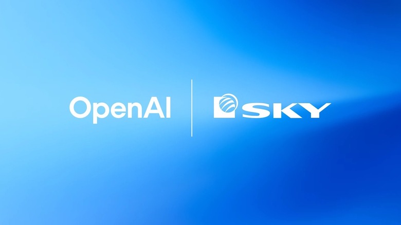 OpenAI and Sky app logos placed next to each other