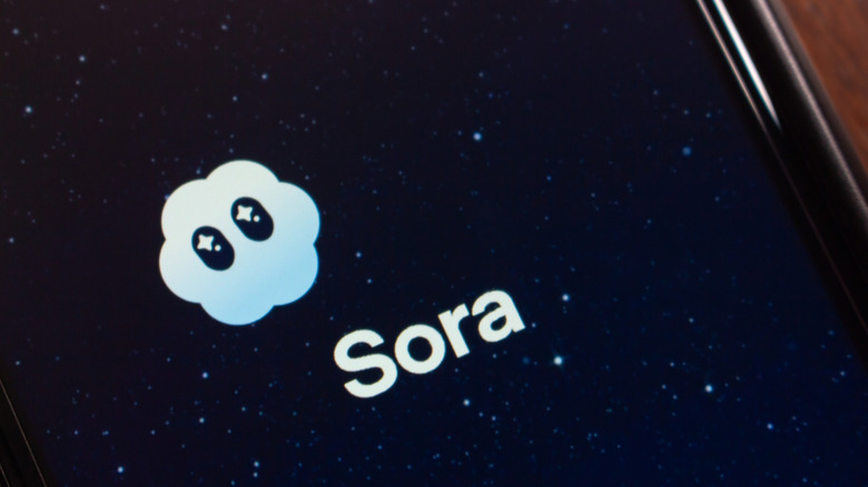 sora app icon on a smartphone screen