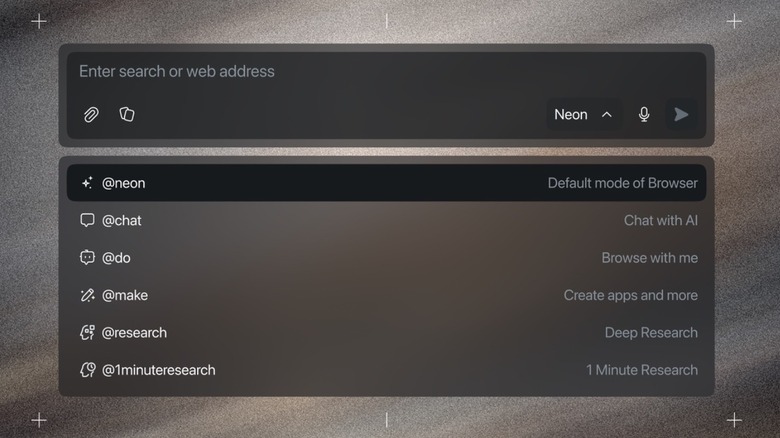 Opera Neon's capabilities