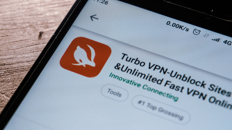 Google Play Store page for Turbo VPN