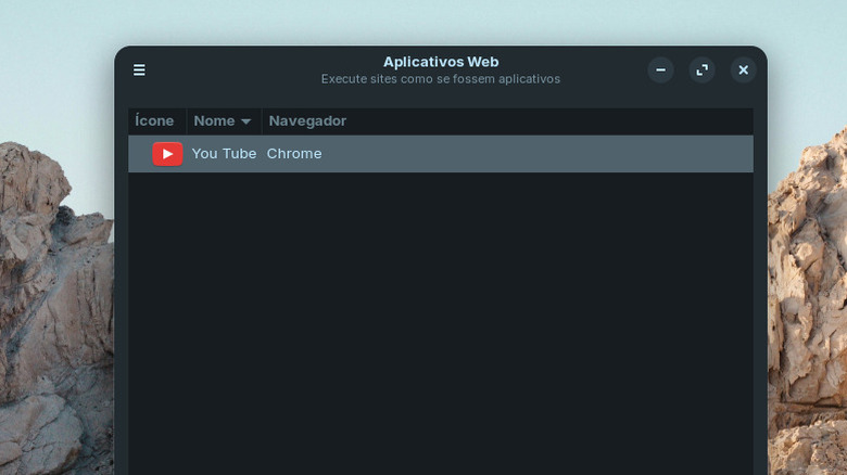 Zorin web app manager screenshot