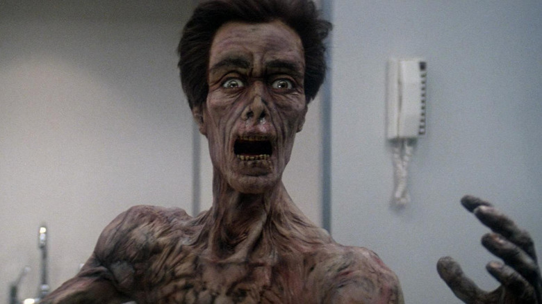 A man who has had the life force sucked from him in "Lifeforce"