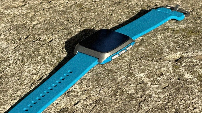 Close-up shot of Pebble Time 2 watch buttons