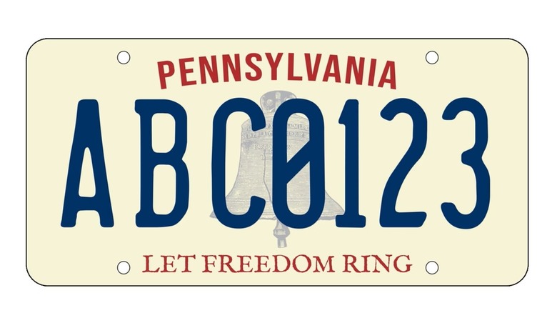 Pennsylvania license plate celebrating America's 250th anniversary.