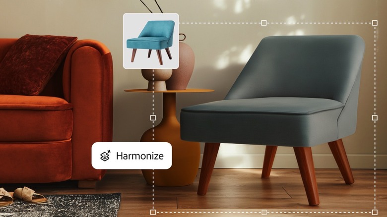 Photoshop app: AI Harmonize tool.