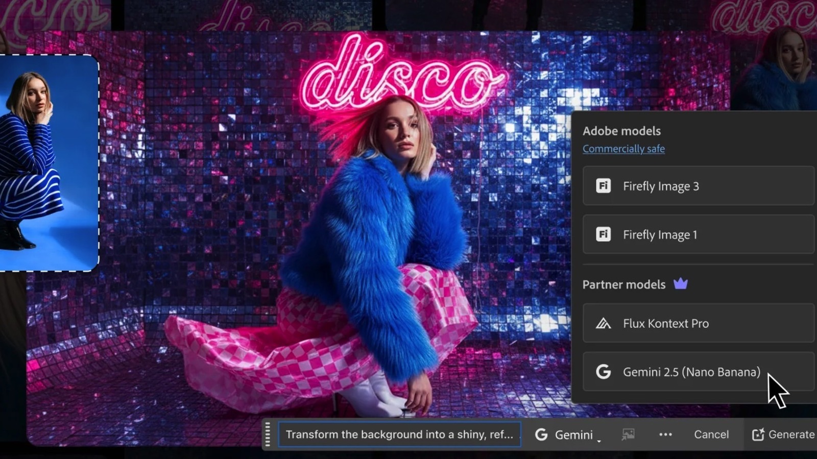 Photoshop Now Supports Google's Viral Nano Banana AI Image Generation Model