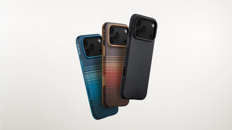 PITAKA iPhone 17 Aramid UltraGuard Cases on a white background