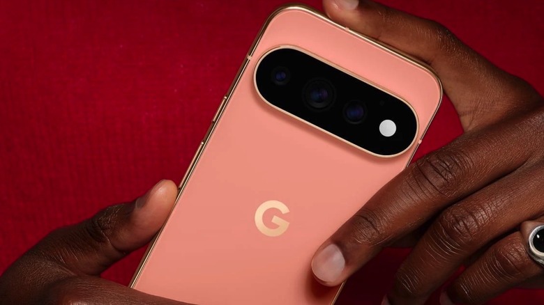 The Pixel 11 Pro in hand.