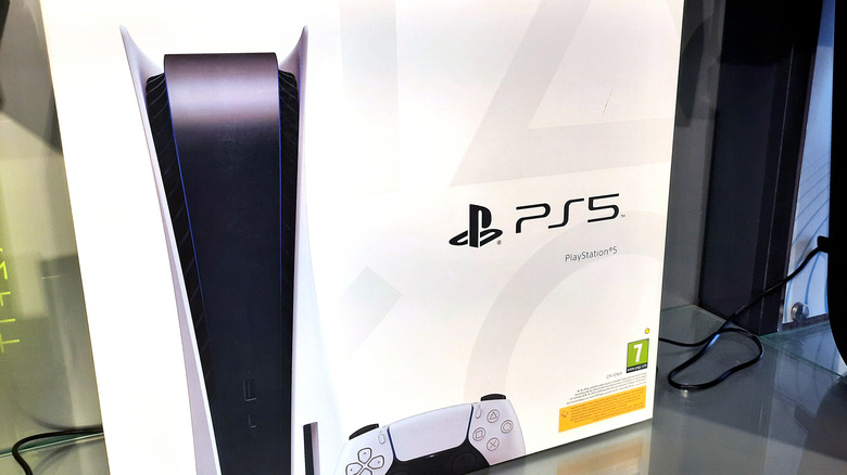 A PlayStation 5 retail box.