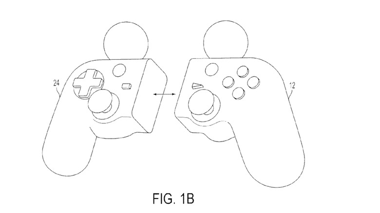 Image of Sony's patented hybrid Move controller