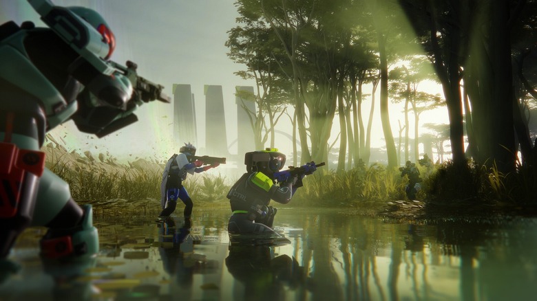 Players ready to shoot in Marathon