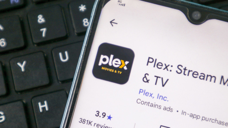 The app store page for the Plex app.
