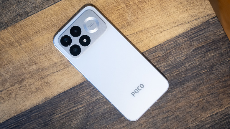 Back of the Poco F9 Pro