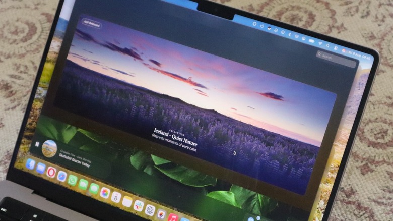 Portal app on a MacBook Pro highlighting the new Iceland collection