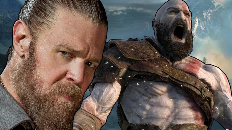 Ryan Hurst and Kratos yelling from God of War
