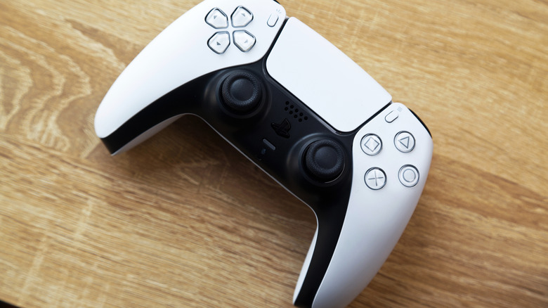 ps5 controller on table