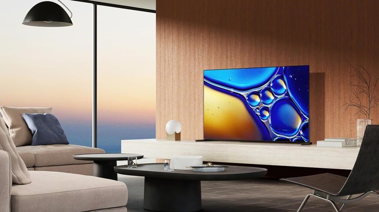 Sony Bravia 8 II QD-OLED TV in the living room.