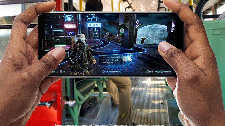 Gaming on a smartphone powered by a Snapdragon processor