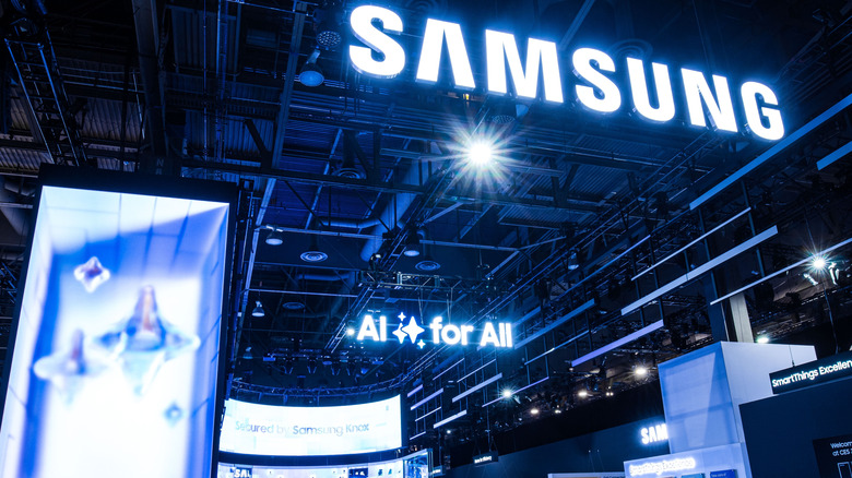 Samsung booth during CES 2025