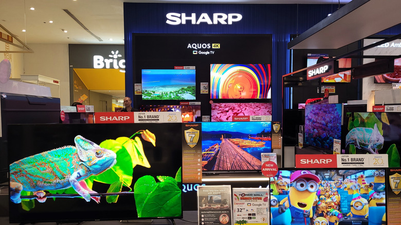 Sharp AQUOS 4K Google TV in Bangkok, Thailand.