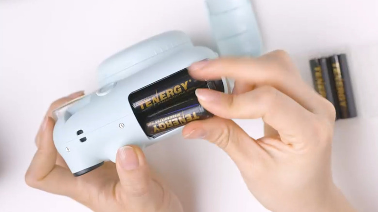 Tenergy Premium Pro batteries going into a camera