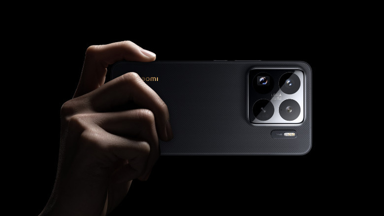 A closeup of Xiaomi 15S Pro rear camera