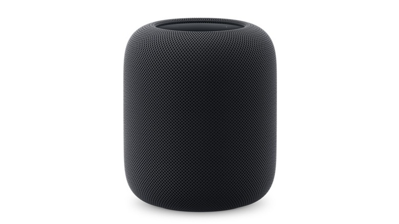 The Apple HomePod (2nd Gen) smart speaker in black on a white background.