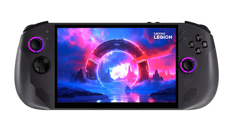 Lenovo Legion Go S with an ark cover on the screen