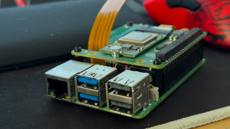 Pi 5 with ports shown