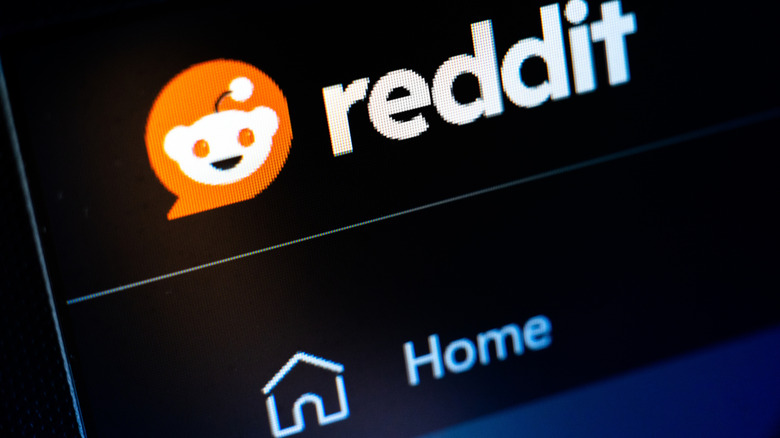 reddit logo on webpage with HOME option highlighted
