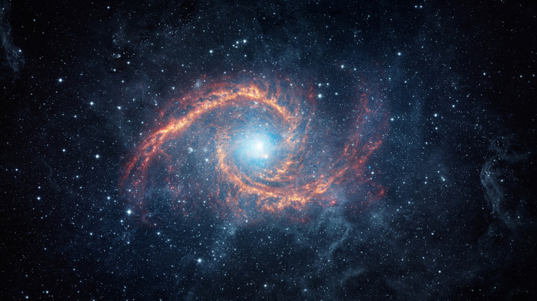 a beautiful spiral-like galaxy in the stars