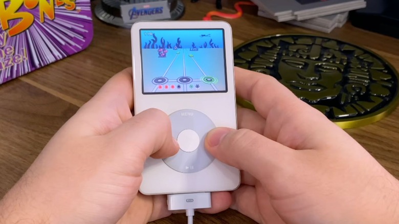 personal playing Phase game on iPod